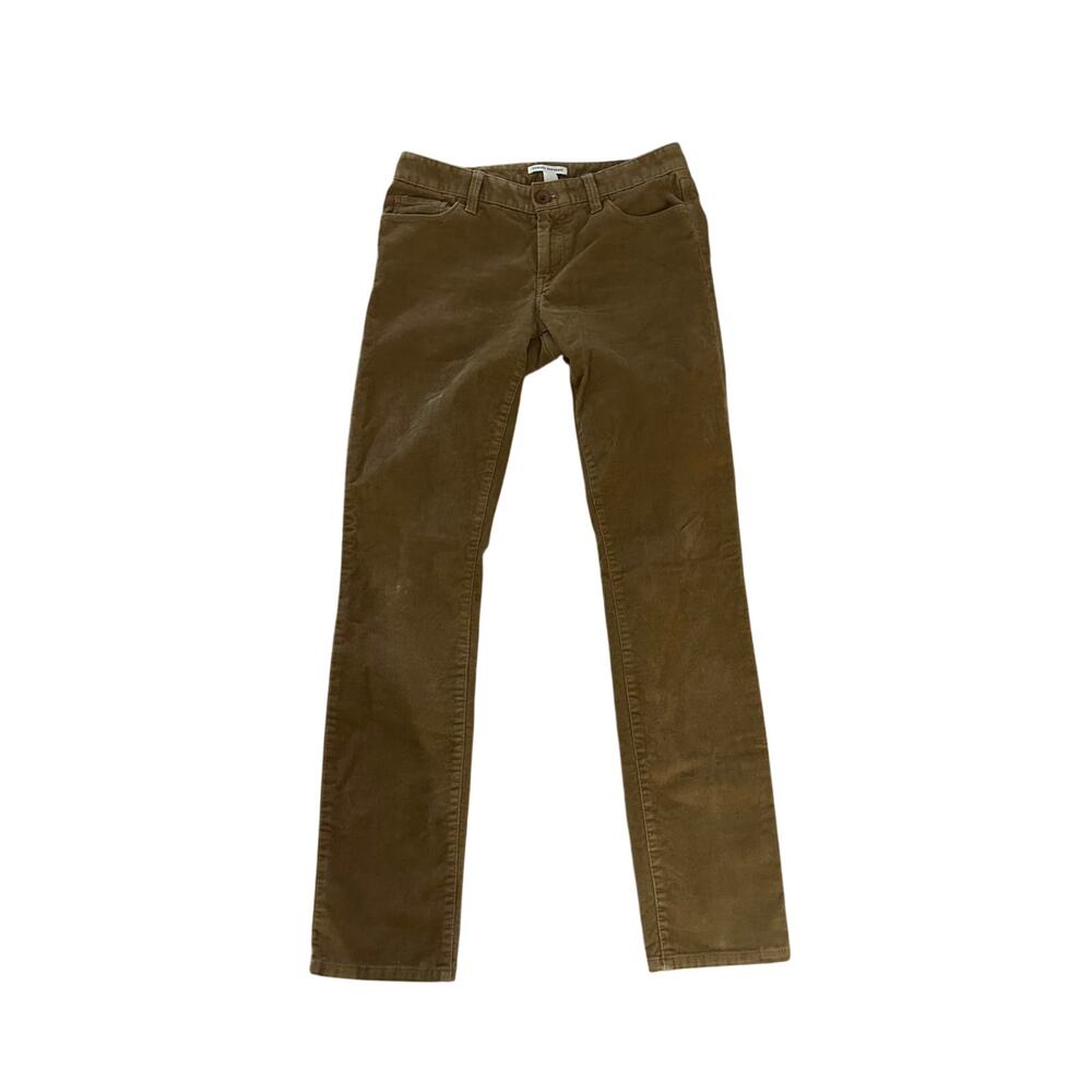 Banana Republic Corduroy Pants Womens 28 Brown Straight Leg Mid Rise 5 Pocket - Picture 6 of 12
